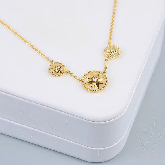 Dior Jewelry - Dior Octagram Triple Compass Necklace for Women